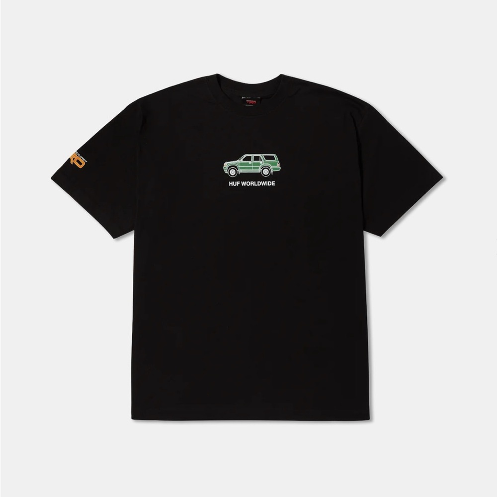 HUF Black T-Shirt / Huf x Toyota Collaboration “91 Runner” Size L